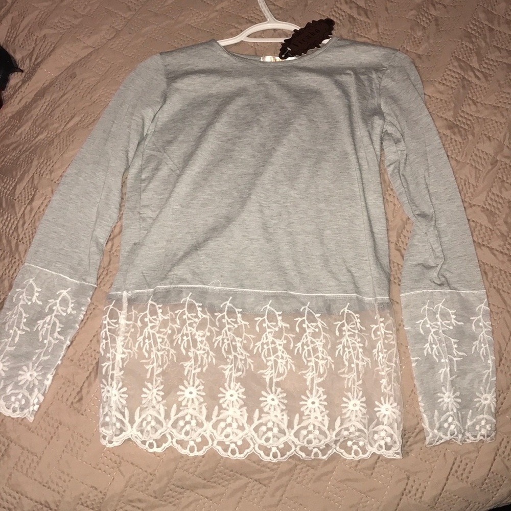 grey long sleeve